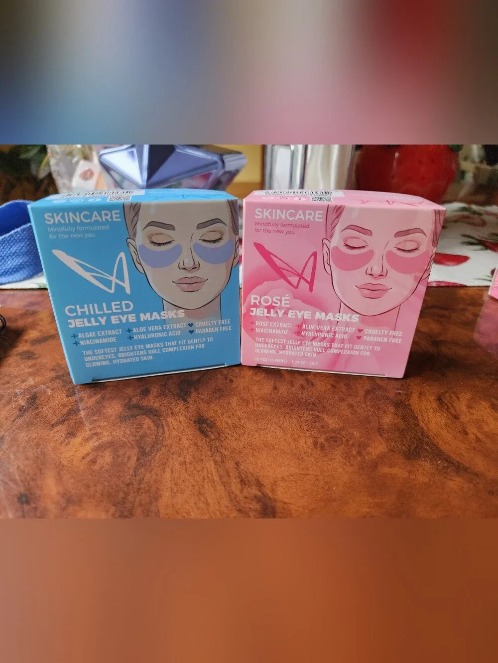 ✨️Skincare Jelly Eye Mask Bundle — Blue Chilled & Pink Rosé (60 Pieces)